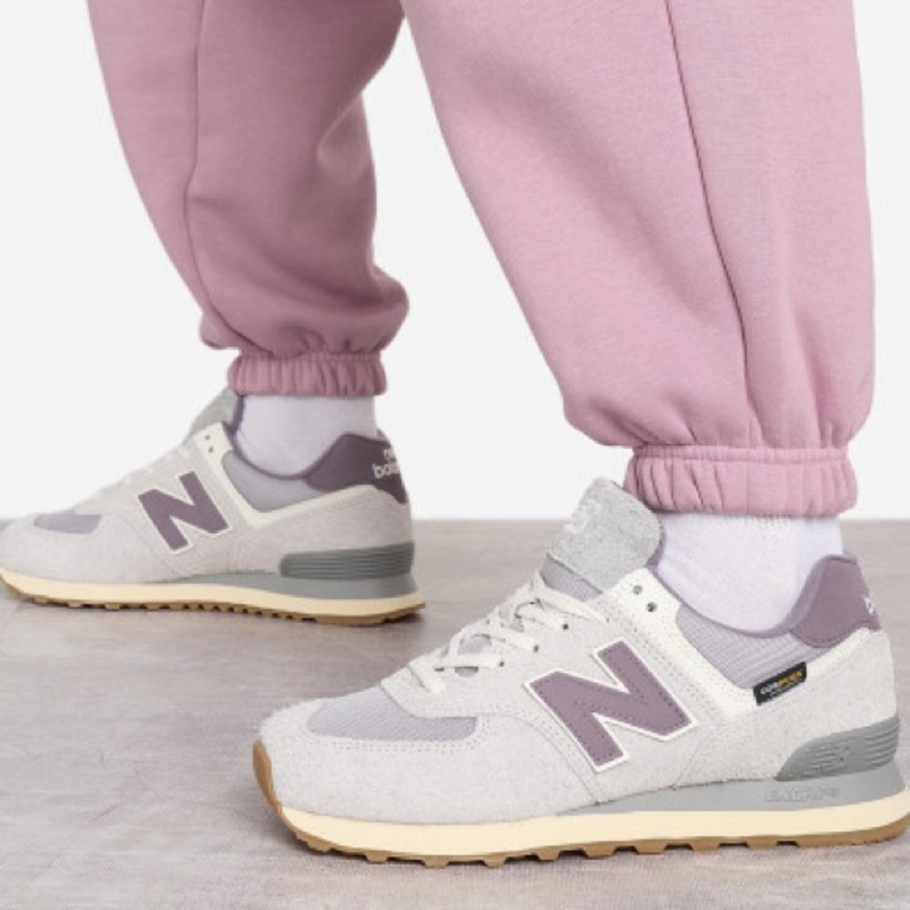 NEW BALANCE UNISEX U574YGD GREY & PURPLE SIZE 12 NEW - Picture 14 of 16